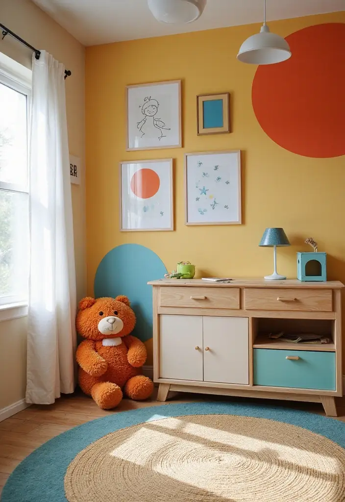 28 Nursery Room Inspirations Parents Are Loving Right Now 15 28 Nursery Room Inspirations Parents Are Loving Right Now - 15. Artistic Flair