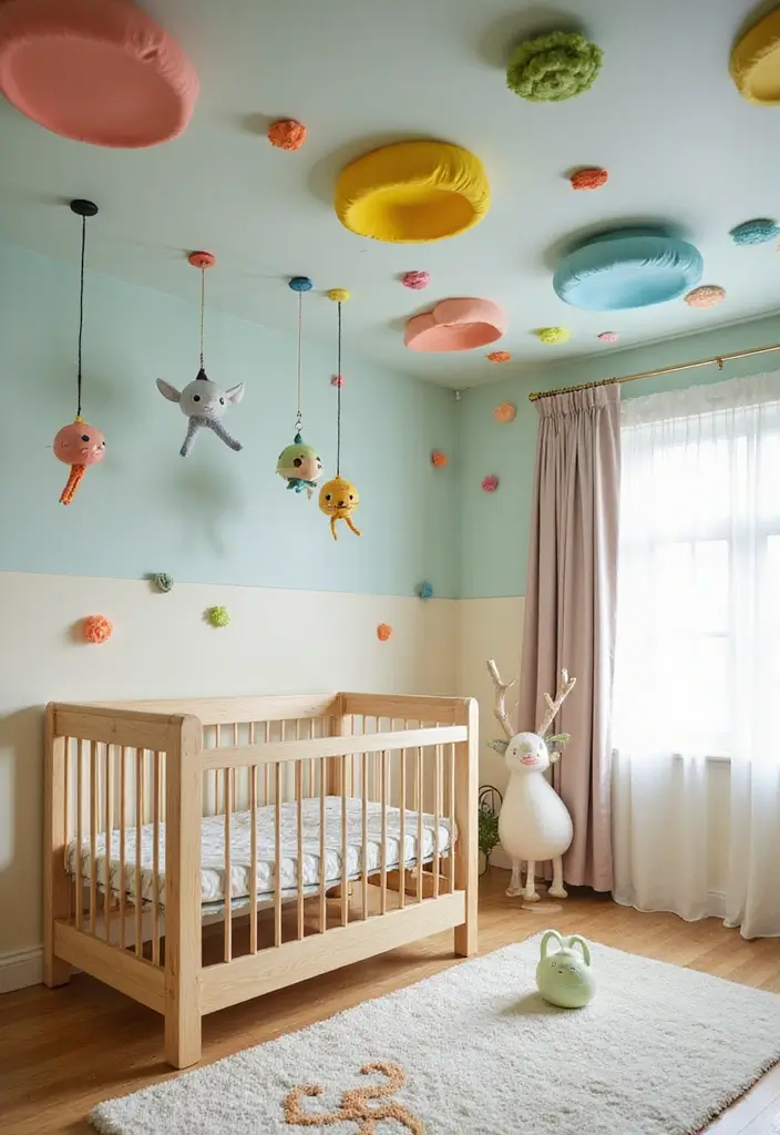 28 Nursery Room Inspirations Parents Are Loving Right Now 17 28 Nursery Room Inspirations Parents Are Loving Right Now - 17. Themed Ceiling