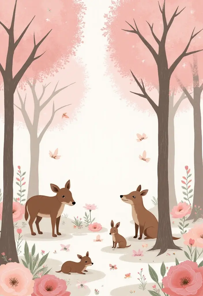 28 Pink Nursery Inspirations That Stay Sweet and Timeless 19 28 Pink Nursery Inspirations That Stay Sweet and Timeless - 19. Whimsical Woodland Wonders