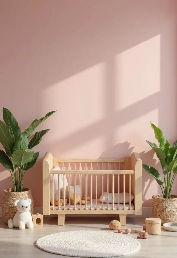 28 Pink Nursery Inspirations That Stay Sweet and Timeless 2 28 Pink Nursery Inspirations That Stay Sweet and Timeless - 2. Dusty Rose Rebellion