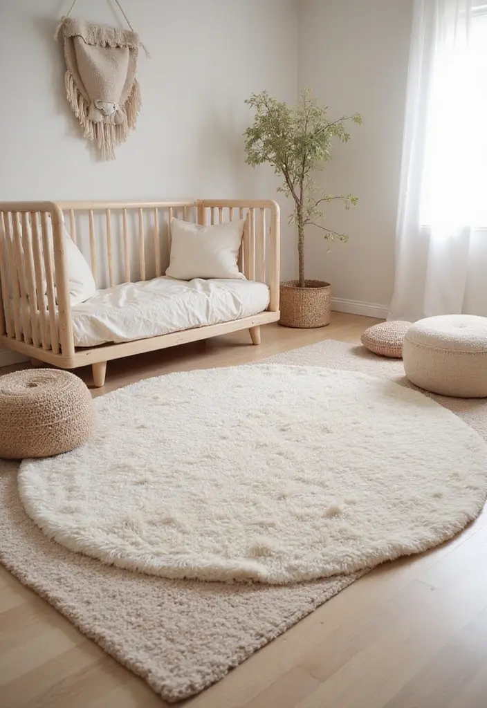 28 Pink Nursery Inspirations That Stay Sweet and Timeless 22 28 Pink Nursery Inspirations That Stay Sweet and Timeless - 22. Cozy Floor Spaces