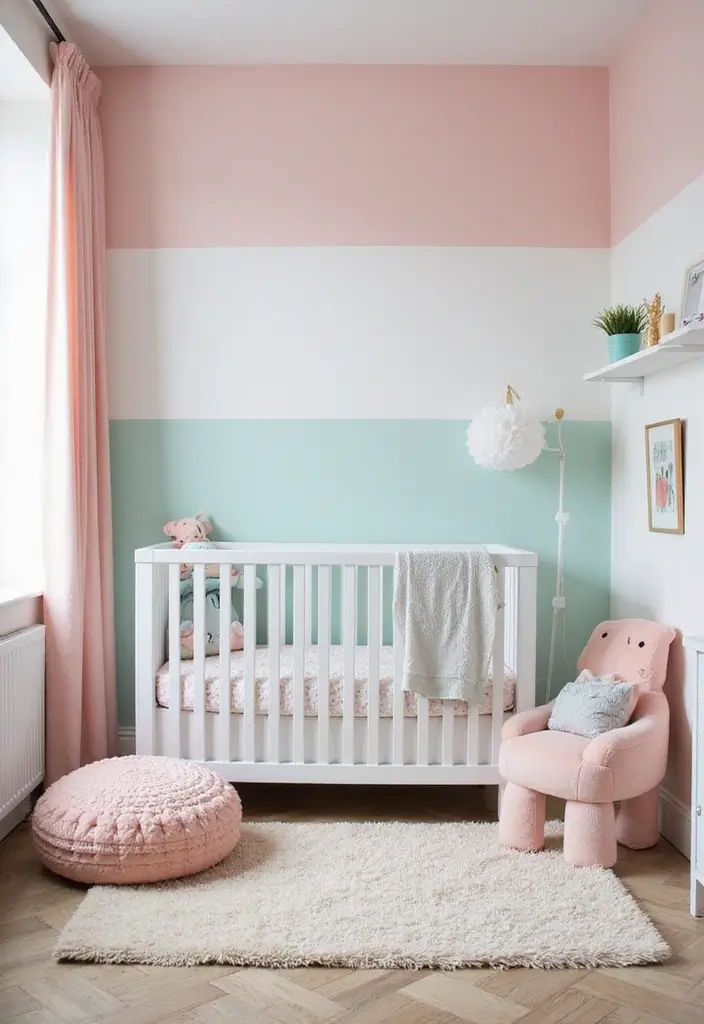 28 Pink and White Nursery Inspirations That Look Classic - 2. Pastel Color Palette