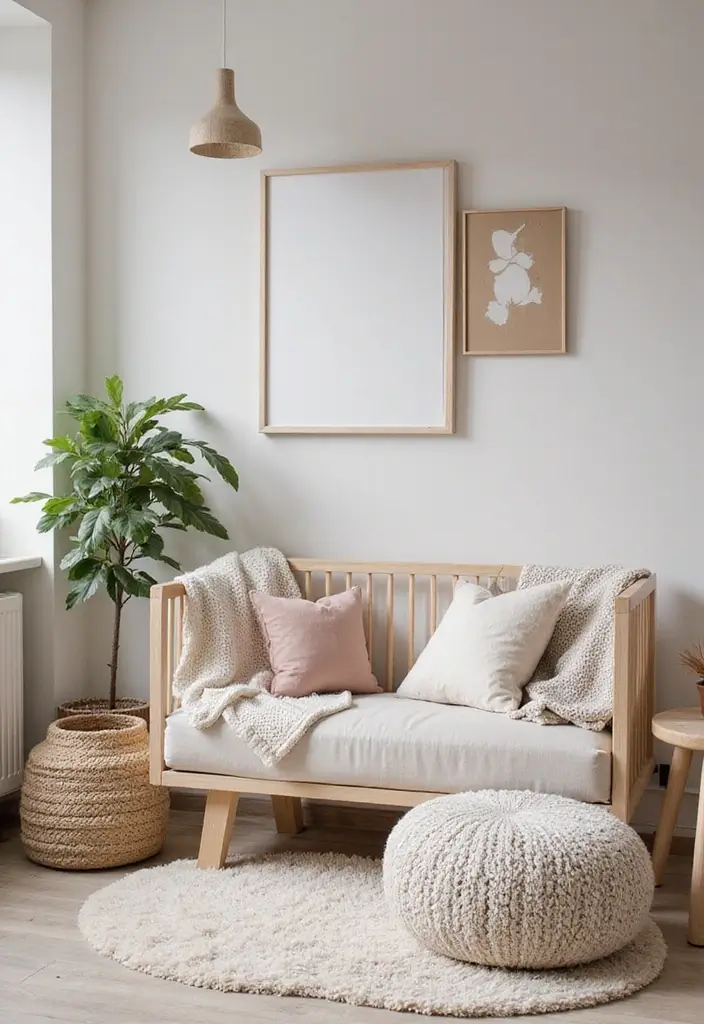 28 Pink and White Nursery Inspirations That Look Classic - 7. Soft Textures and Fabrics