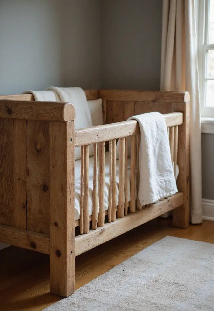 28 Rustic Nursery Designs That Feel Warm and Homey 1 28 Rustic Nursery Designs That Feel Warm and Homey - 1. Reclaimed Wood Crib