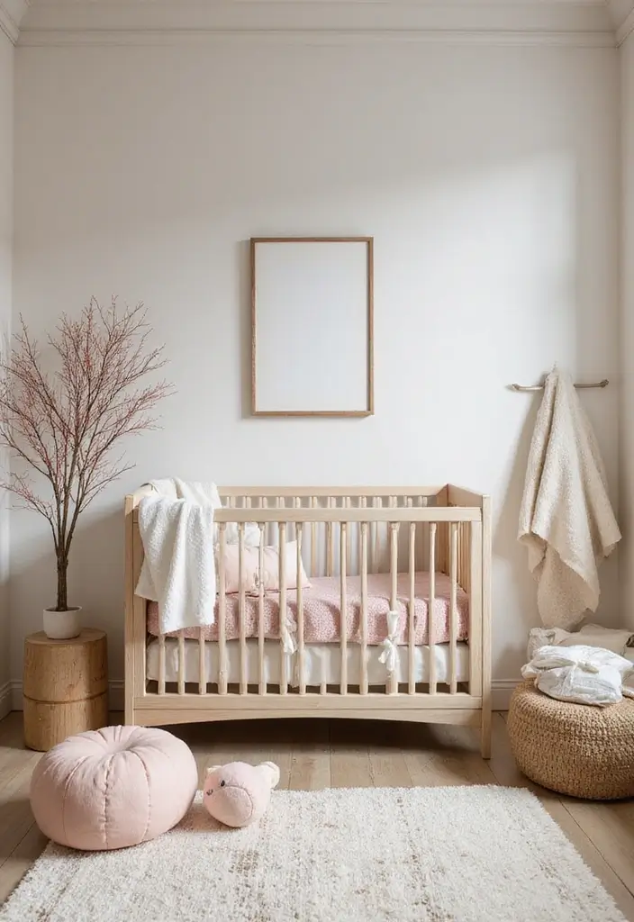 28 Rustic Nursery Designs That Feel Warm and Homey 19 28 Rustic Nursery Designs That Feel Warm and Homey - 19. Soft Pastel Accents