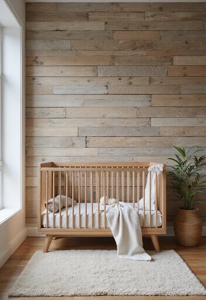 28 Rustic Nursery Designs That Feel Warm and Homey 24 28 Rustic Nursery Designs That Feel Warm and Homey - 24. Textured Wall Treatments