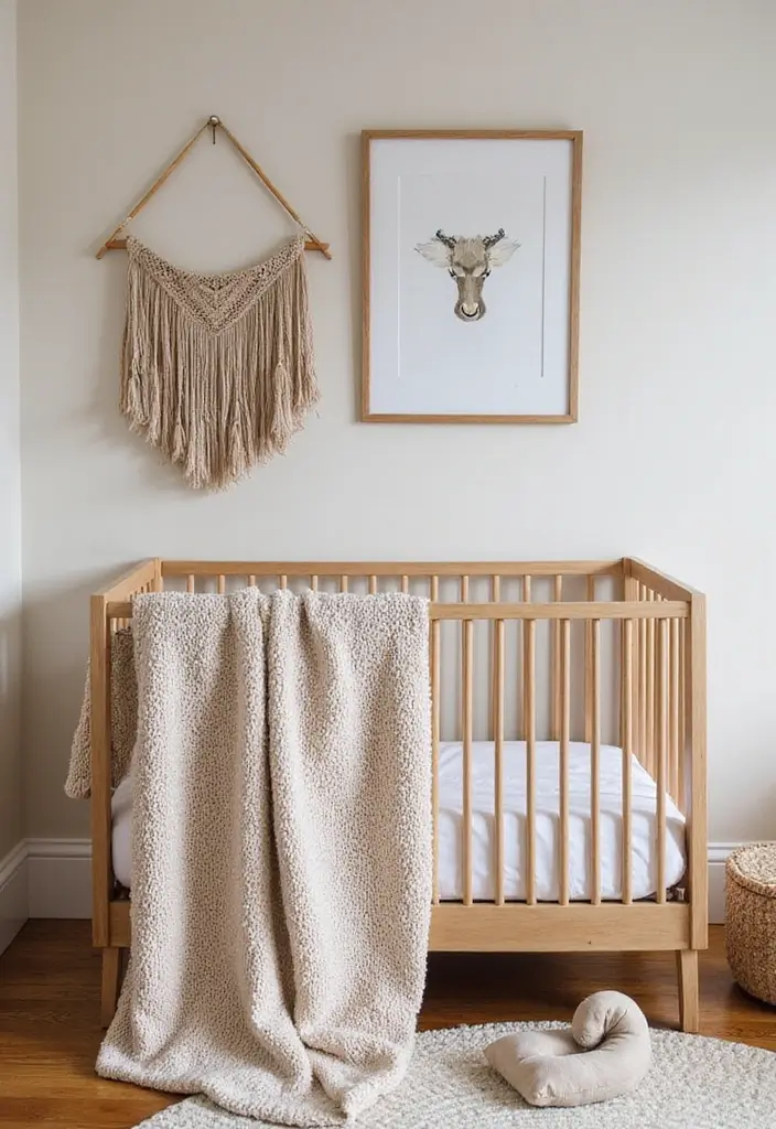 28 Rustic Nursery Designs That Feel Warm and Homey 26 28 Rustic Nursery Designs That Feel Warm and Homey - 26. Handcrafted Touches