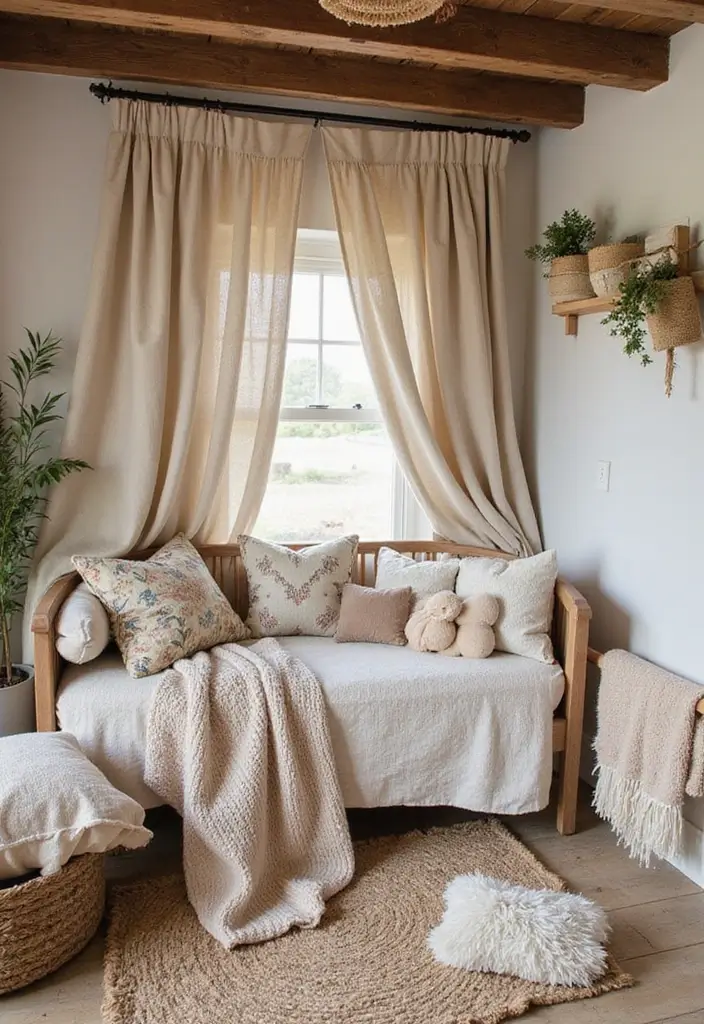 28 Rustic Nursery Designs That Feel Warm and Homey 4 28 Rustic Nursery Designs That Feel Warm and Homey - 4. Soft Textiles and Fabrics