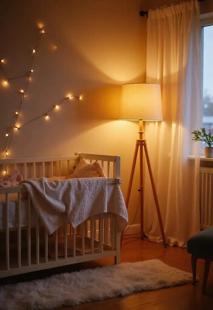 28 Rustic Nursery Designs That Feel Warm and Homey 9 28 Rustic Nursery Designs That Feel Warm and Homey - 9. Soft Lighting