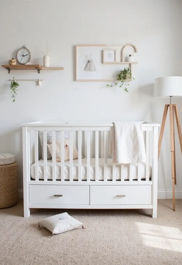 28 Twins Nursery Ideas That Balance Style and Function 22 28 Twins Nursery Ideas That Balance Style and Function - 22. Minimalist Design Approach