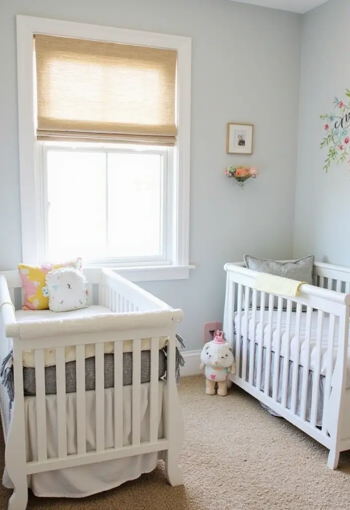 28 Twins Nursery Ideas That Balance Style and Function 23 28 Twins Nursery Ideas That Balance Style and Function - 23. Sweet Dream Themes