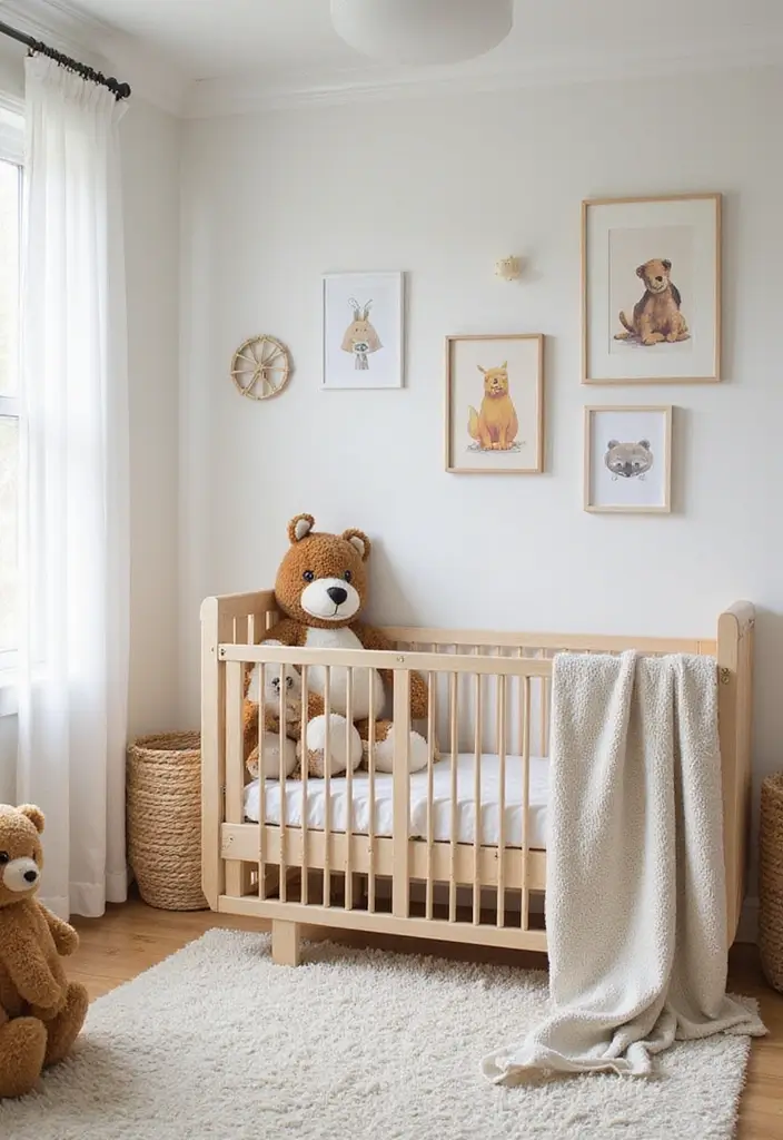 28 Twins Nursery Ideas That Balance Style and Function 24 28 Twins Nursery Ideas That Balance Style and Function - 24. Friendly Animal Decor