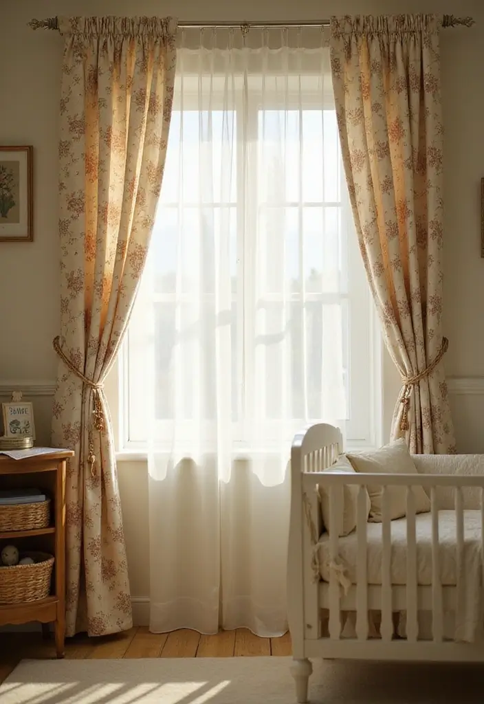 28 Vintage Nursery Decor Inspirations Full of Charm 15 28 Vintage Nursery Decor Inspirations Full of Charm - 15. Sweet Vintage Curtains