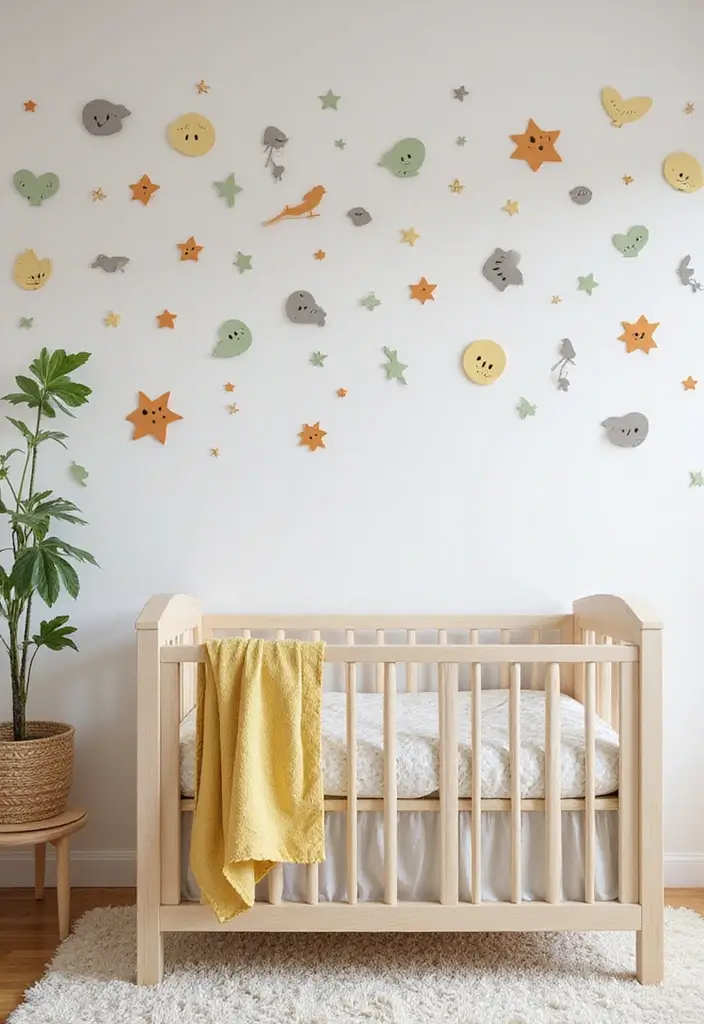 29 Cheap Nursery Ideas That Still Look Expensive - 29. Eco-Friendly Wall Decals
