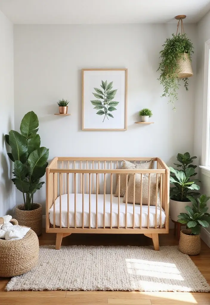 29 Cheap Nursery Ideas That Still Look Expensive - 6. Nature-Inspired Decor