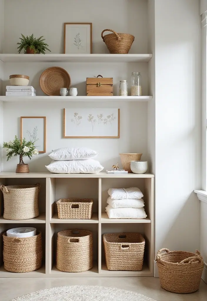 29 Cheap Nursery Ideas That Still Look Expensive - 8. Stylish Storage Solutions