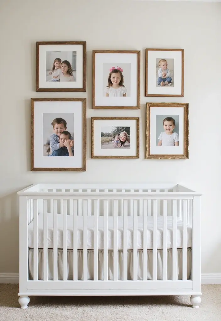 29 Farmhouse Nursery Ideas That Look Cozy and Inviting 19 29 Farmhouse Nursery Ideas That Look Cozy and Inviting - 19. Gallery of Family Portraits
