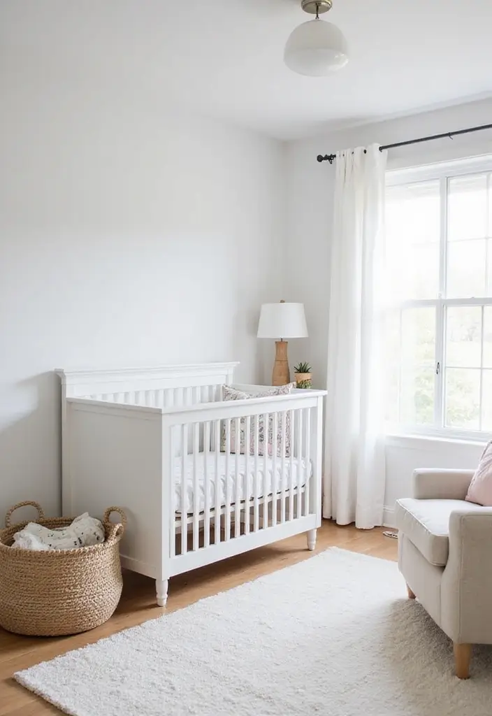 29 Farmhouse Nursery Ideas That Look Cozy and Inviting 22 29 Farmhouse Nursery Ideas That Look Cozy and Inviting - 22. Incorporating White Space