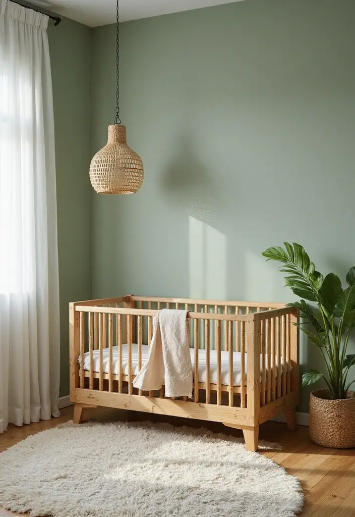 29 Green Nursery Designs That Feel Fresh and Calming 6 29 Green Nursery Designs That Feel Fresh and Calming - 6. Eco-Friendly Furniture