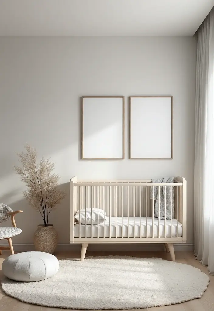 29 Grey Nursery Inspirations That Look Modern and Calm 1 29 Grey Nursery Inspirations That Look Modern and Calm - 1. Soft Grey and White Combo