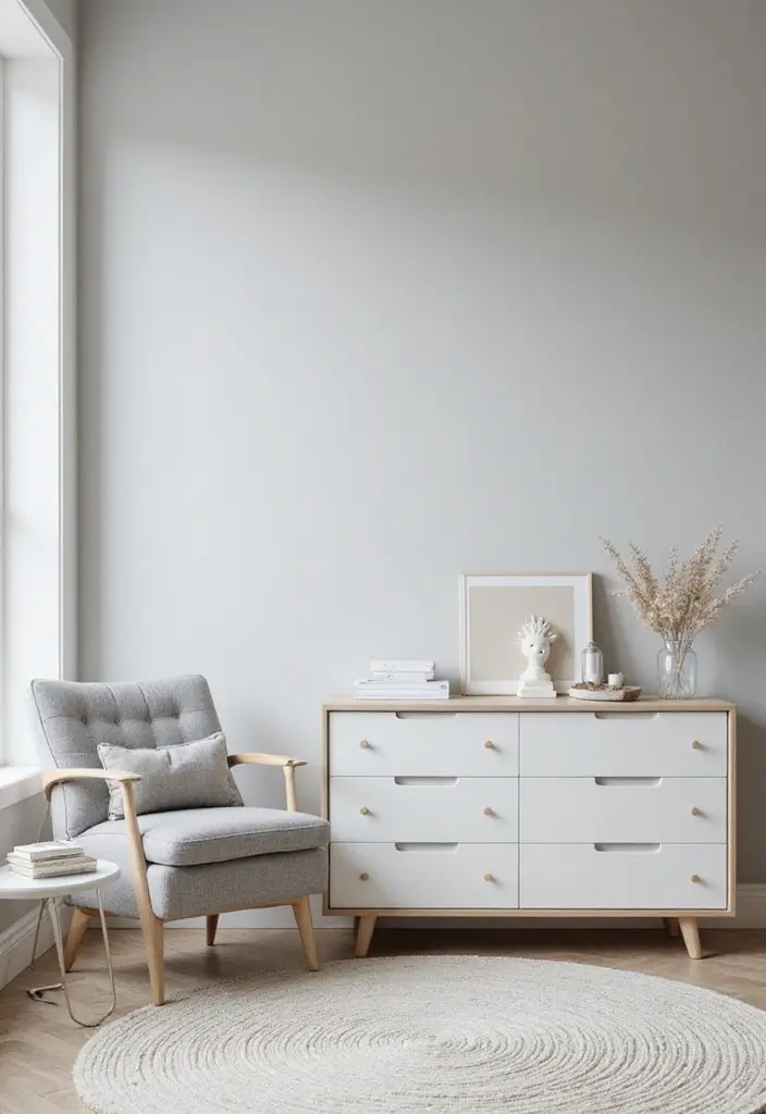 29 Grey Nursery Inspirations That Look Modern and Calm 10 29 Grey Nursery Inspirations That Look Modern and Calm - 10. Minimalistic Grey Nursery