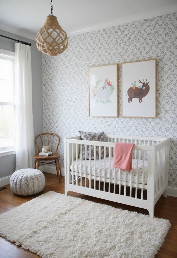 29 Grey Nursery Inspirations That Look Modern and Calm 15 29 Grey Nursery Inspirations That Look Modern and Calm - 15. Playful Grey Patterns