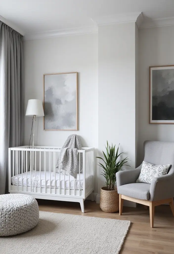 29 Grey Nursery Inspirations That Look Modern and Calm 2 29 Grey Nursery Inspirations That Look Modern and Calm - 2. Monochrome Dream