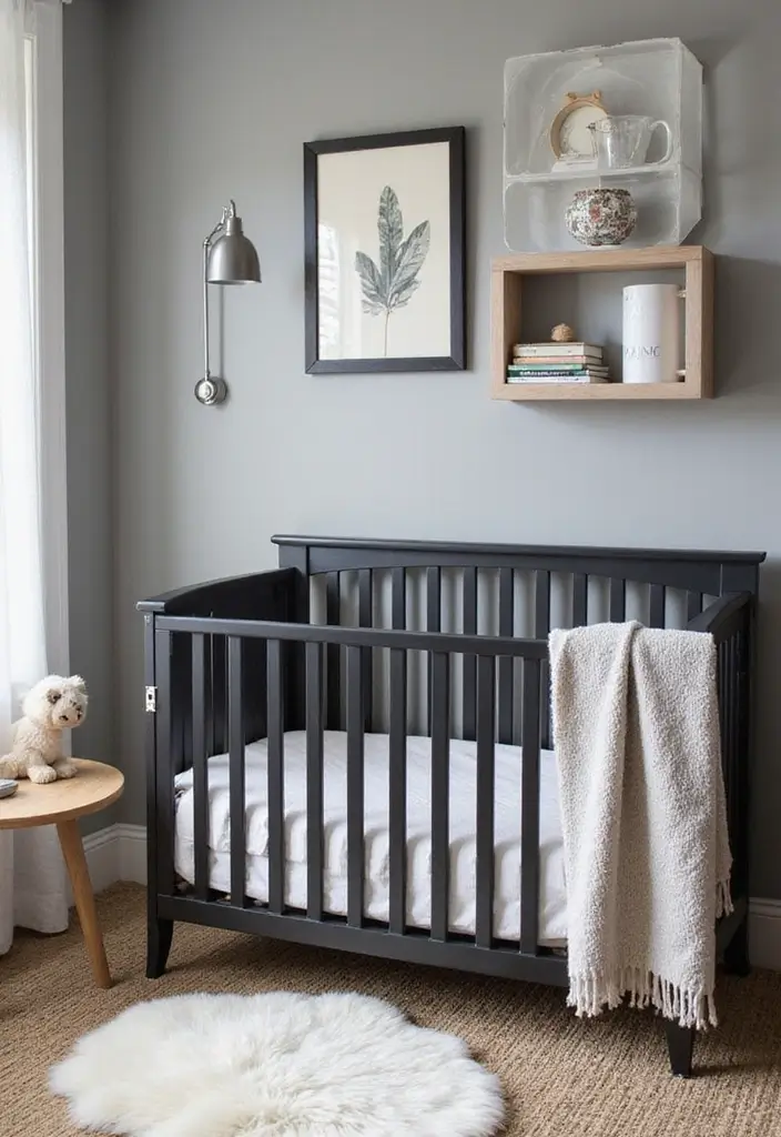 29 Grey Nursery Inspirations That Look Modern and Calm 25 29 Grey Nursery Inspirations That Look Modern and Calm - 25. Industrial Grey Touches
