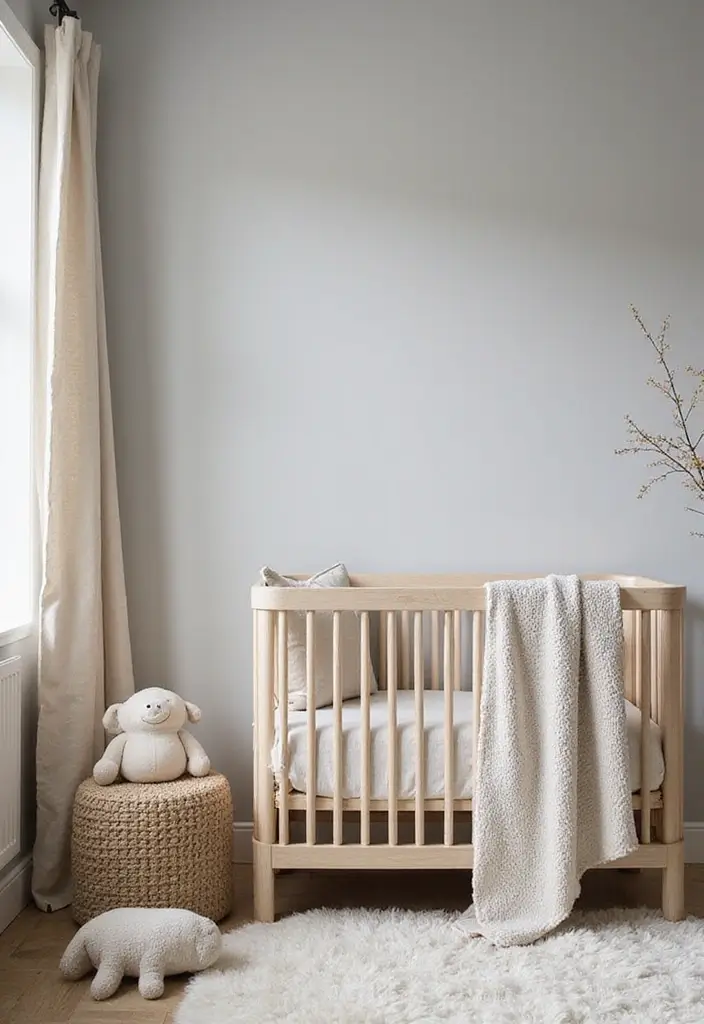 29 Grey Nursery Inspirations That Look Modern and Calm 27 29 Grey Nursery Inspirations That Look Modern and Calm - 27. Grey and Soft Beige Palette