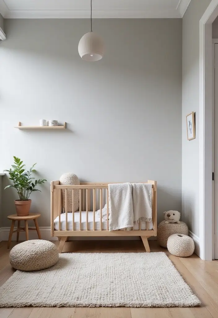 29 Grey Nursery Inspirations That Look Modern and Calm 4 29 Grey Nursery Inspirations That Look Modern and Calm - 4. Scandinavian Simplicity