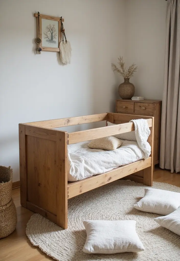 29 Nature Themed Nursery Ideas That Feel Peaceful 11 29 Nature Themed Nursery Ideas That Feel Peaceful - 11. Cradle Made from Sustainable Materials