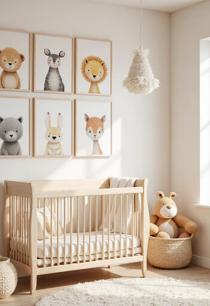 29 Nature Themed Nursery Ideas That Feel Peaceful 25 29 Nature Themed Nursery Ideas That Feel Peaceful - 25. Playful Animal Prints