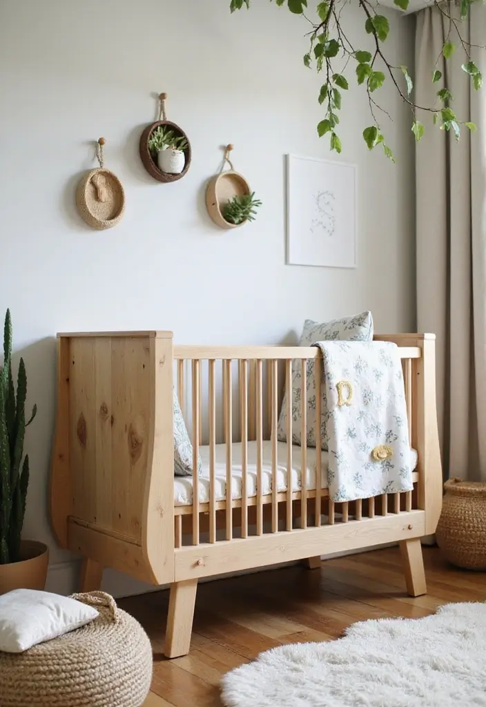 29 Nature Themed Nursery Ideas That Feel Peaceful 3 29 Nature Themed Nursery Ideas That Feel Peaceful - 3. Eco-Friendly Cribs