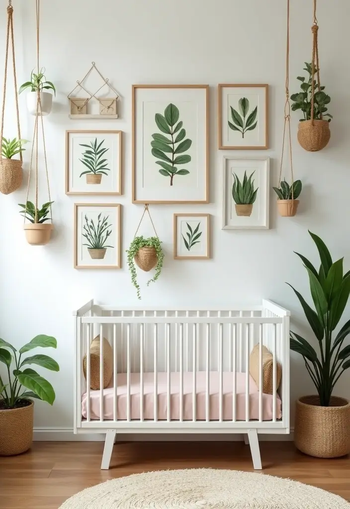 29 Nature Themed Nursery Ideas That Feel Peaceful 4 29 Nature Themed Nursery Ideas That Feel Peaceful - 4. Botanical Prints