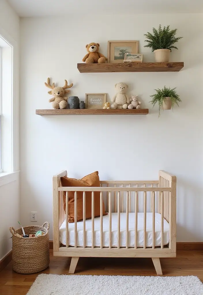 29 Nature Themed Nursery Ideas That Feel Peaceful 8 29 Nature Themed Nursery Ideas That Feel Peaceful - 8. Wooden Accent Decor