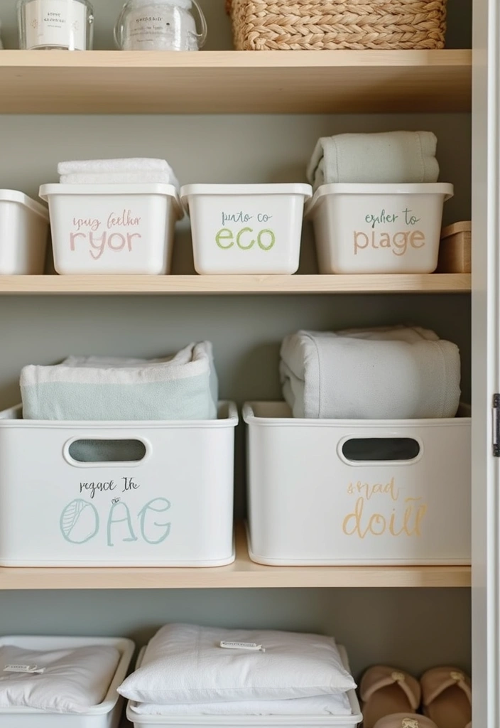 29 Nursery Closet Storage Hacks That Keep Everything Organized 11 29 Nursery Closet Storage Hacks That Keep Everything Organized - 11. Use Labels for Quick Identification