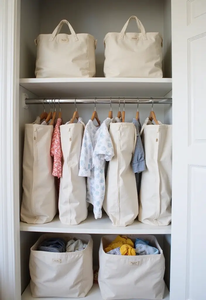 29 Nursery Closet Storage Hacks That Keep Everything Organized 13 29 Nursery Closet Storage Hacks That Keep Everything Organized - 13. Seasonal Rotation of Clothes