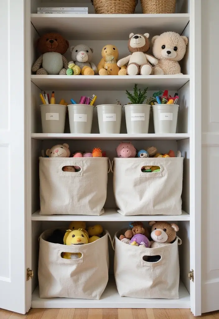 29 Nursery Closet Storage Hacks That Keep Everything Organized 17 29 Nursery Closet Storage Hacks That Keep Everything Organized - 17. Create a Toy Rotation System