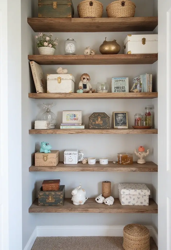 29 Nursery Closet Storage Hacks That Keep Everything Organized 2 29 Nursery Closet Storage Hacks That Keep Everything Organized - 2. Utilize Vertical Space with Shelving