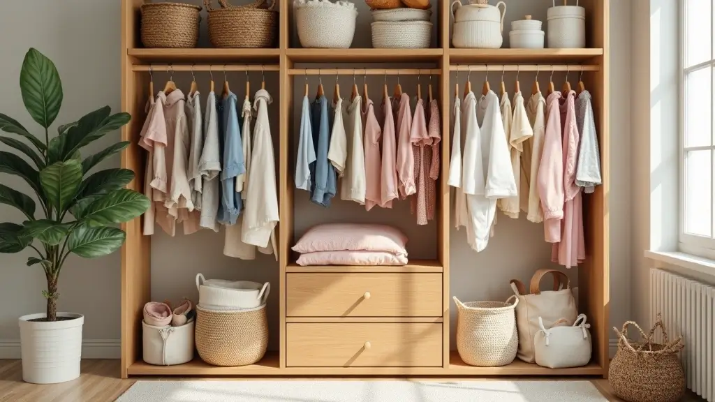 29 Nursery Closet Storage Hacks That Keep Everything Organized