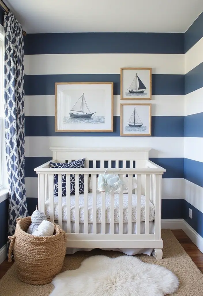 29 Nursery Ideas for Boys That Look Classic and Fun 1 29 Nursery Ideas for Boys That Look Classic and Fun - 1. Nautical Adventure