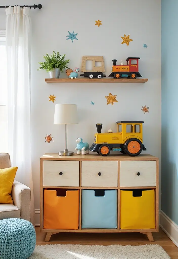 29 Nursery Ideas for Boys That Look Classic and Fun 19 29 Nursery Ideas for Boys That Look Classic and Fun - 19. Classic Toy Train