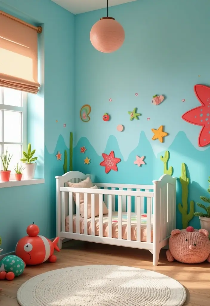 29 Nursery Ideas for Boys That Look Classic and Fun 23 29 Nursery Ideas for Boys That Look Classic and Fun - 23. Playful Under the Sea