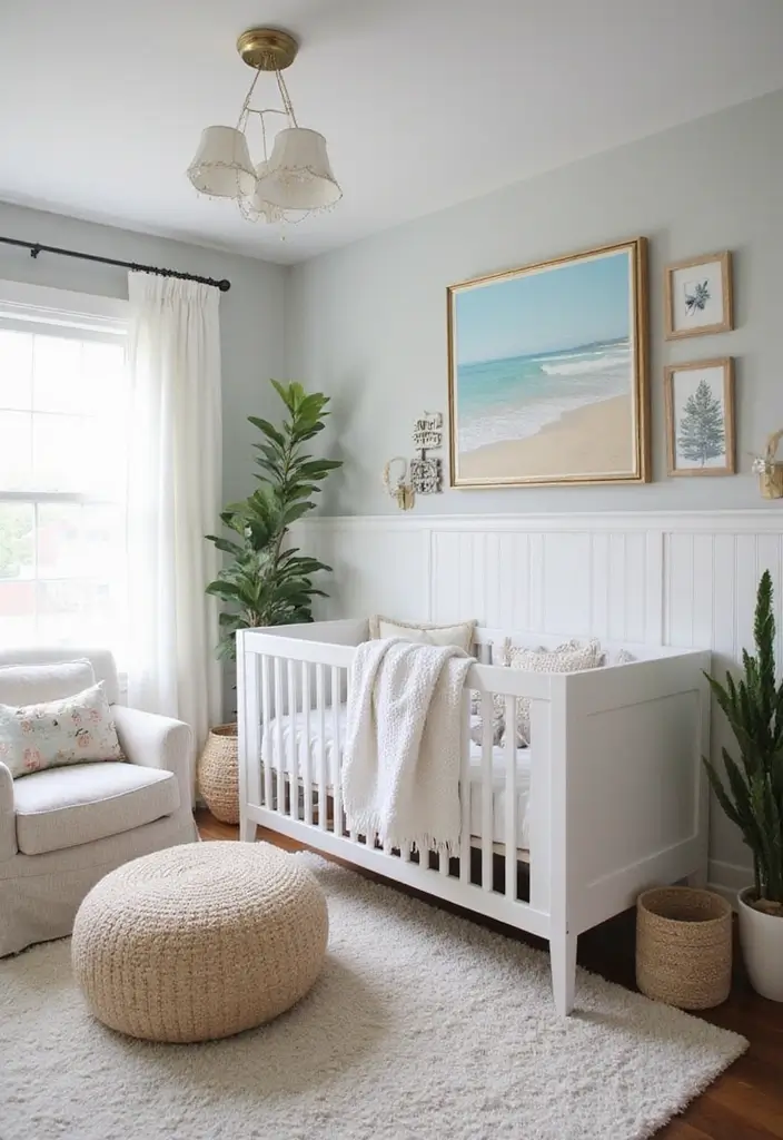 29 Nursery Ideas for Boys That Look Classic and Fun 27 29 Nursery Ideas for Boys That Look Classic and Fun - 27. Classic Beach House