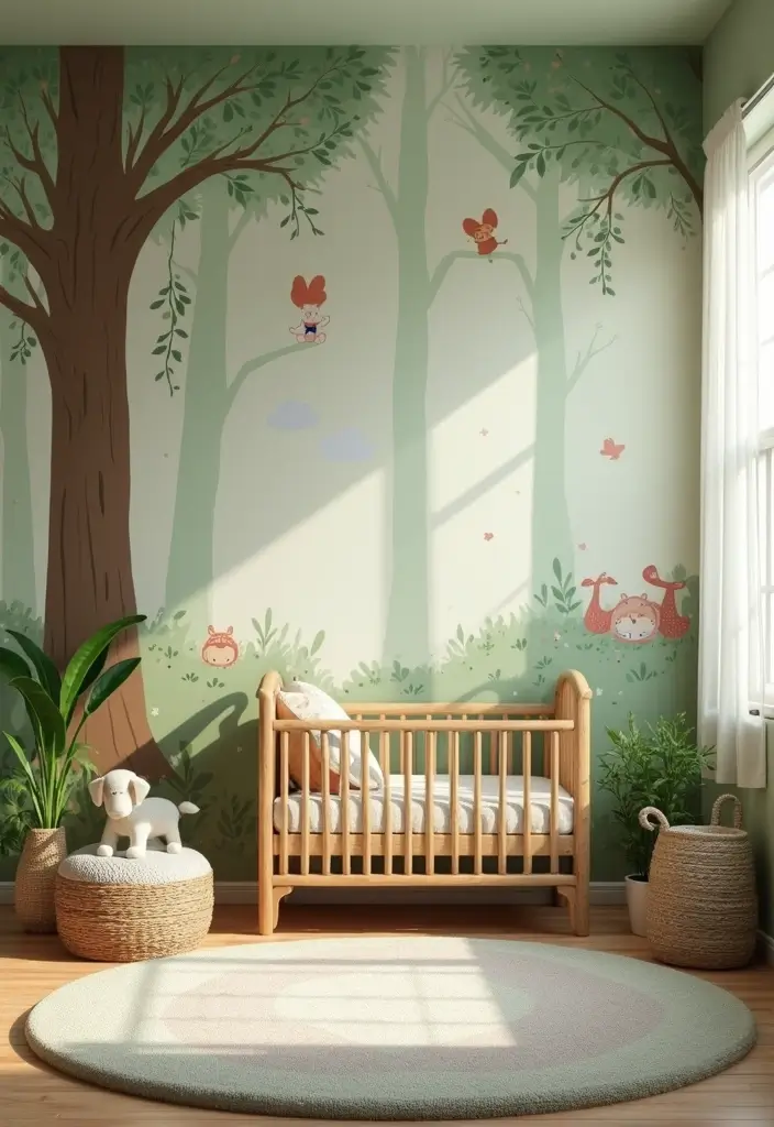 29 Nursery Ideas for Boys That Look Classic and Fun 3 29 Nursery Ideas for Boys That Look Classic and Fun - 3. Storybook Forest