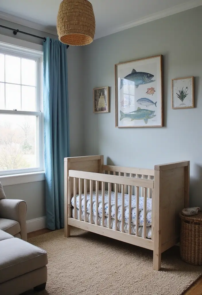 29 Nursery Ideas for Boys That Look Classic and Fun 8 29 Nursery Ideas for Boys That Look Classic and Fun - 8. Charming Fishing Lodge