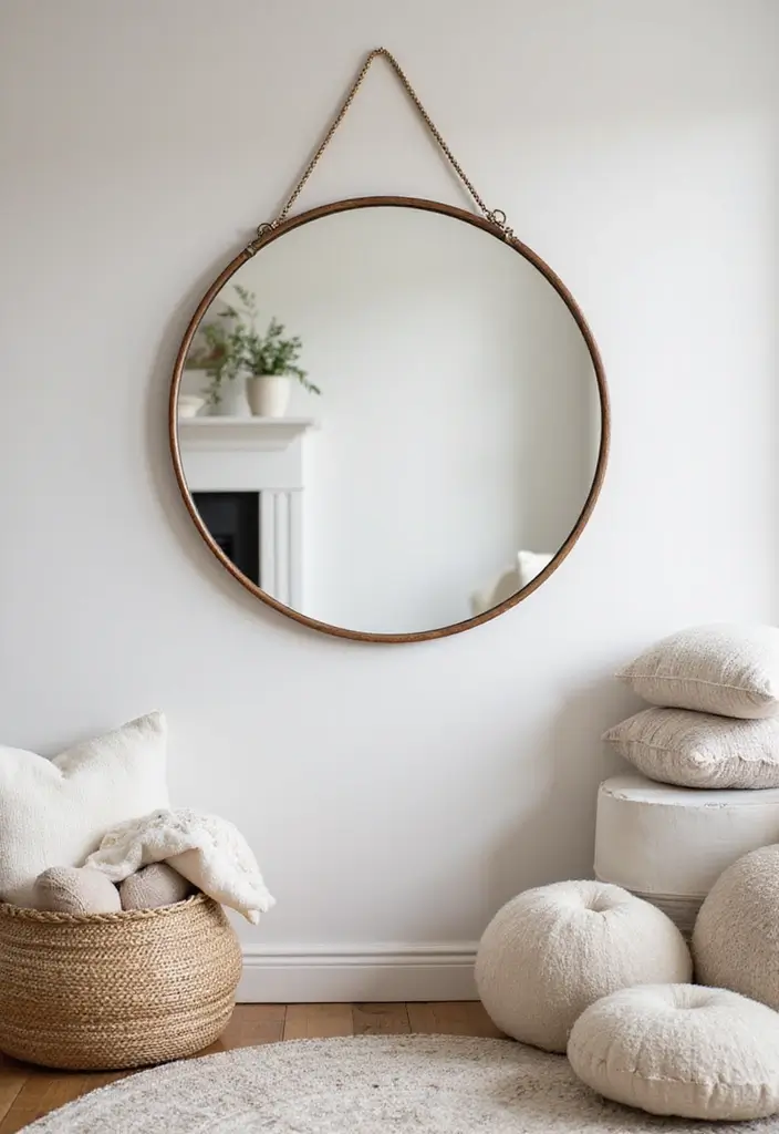 29 Nursery Mirror Designs That Add Light and Style 10 29 Nursery Mirror Designs That Add Light and Style - 10. Round Mirrors