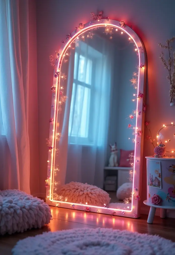 29 Nursery Mirror Designs That Add Light and Style 20 29 Nursery Mirror Designs That Add Light and Style - 20. Mood Reflecting Mirrors