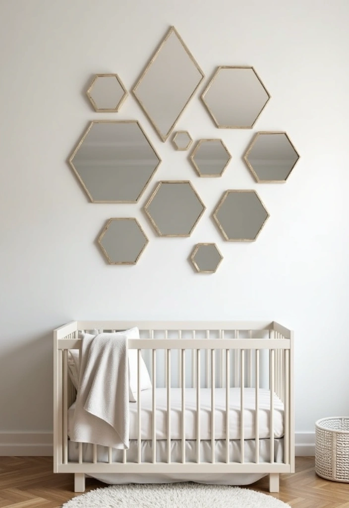 29 Nursery Mirror Designs That Add Light and Style 3 29 Nursery Mirror Designs That Add Light and Style - 3. Geometric Designs