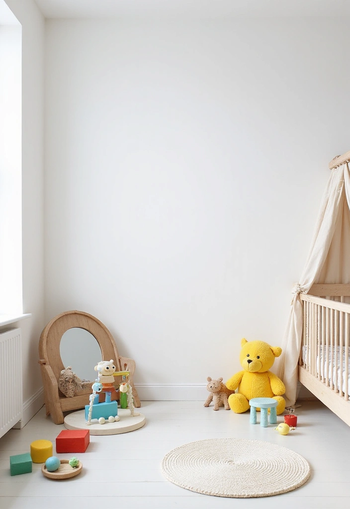 29 Nursery Wall Designs That Transform the Entire Room 12 29 Nursery Wall Designs That Transform the Entire Room - 12. Minimalist White Walls